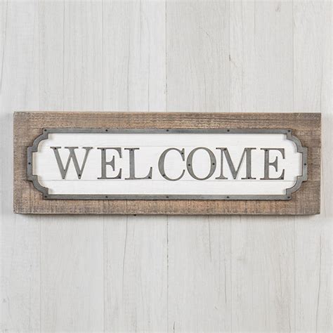Country Chic Welcome Sign Farmhouse Style Decorating