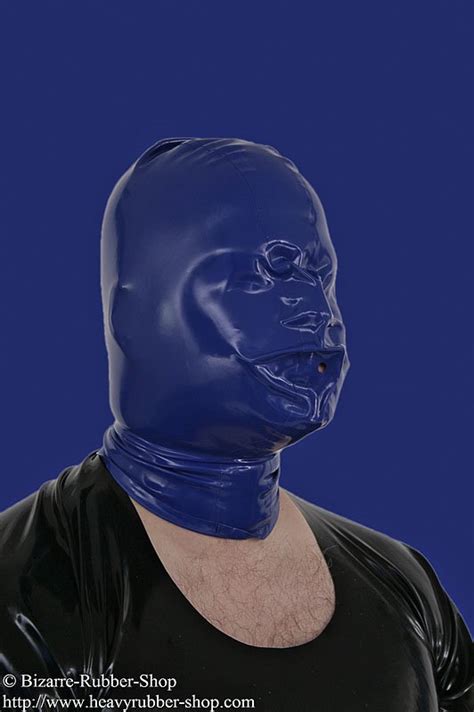 Breath Control Mask Anatomical XL Latex Mm Black Bizarre Rubber