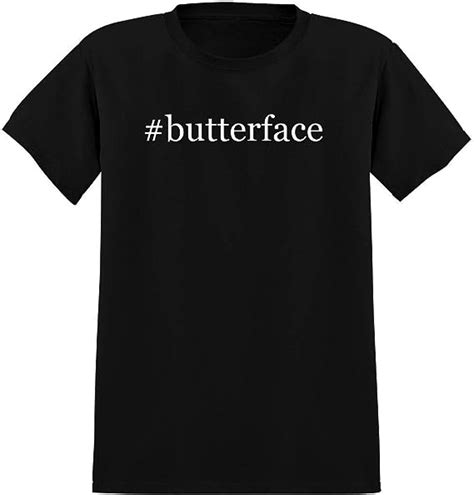 Butterface Mens Hashtag Soft Graphic T Shirt Tee Black X Large Amazonca Clothing