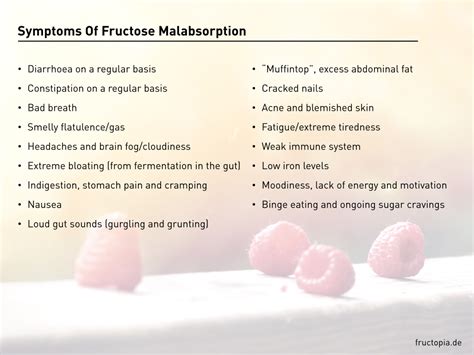 Fructose Malabsorption Symptoms Healthproblems Bloating Tiredness
