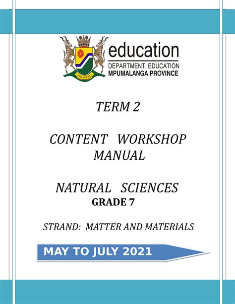 Grade 9 Natural Science Practical 2 2014 2021 Term 2 Grade 9 Natural