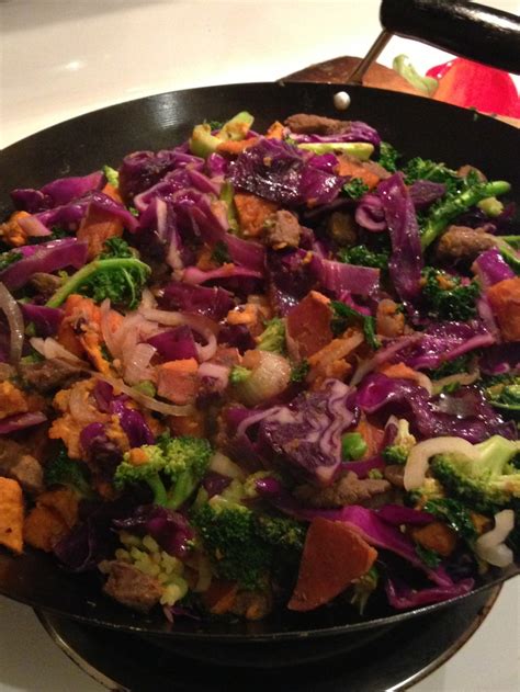 More+ less cup plus 2 tablespoons soy sauce. Low carb Stir Fry- substitute yams or sweet potato instead if rice. Kale, cabbage, broccoli ...