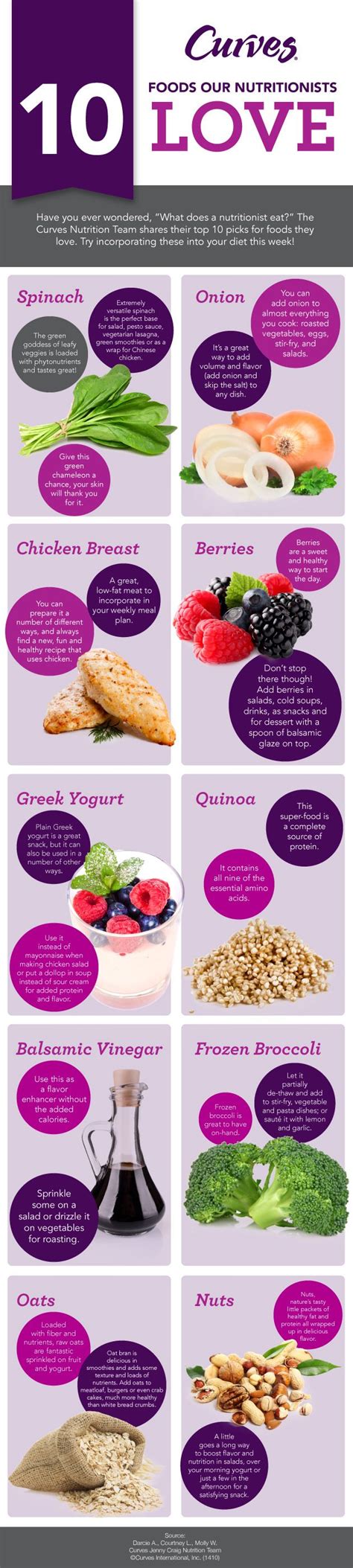 10 Foods Our Nutritionists Love Curves Complete Low Calorie Recipes