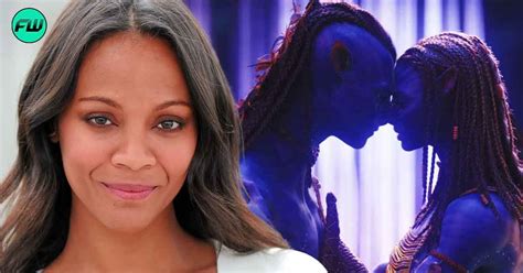 The Entire Time We Were All Blushing Zoe Saldana Had The Most Ridiculous Kiss Of Her Life