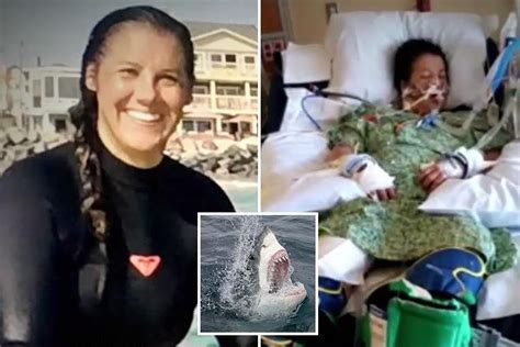 shark attack victim tells how she tore at a great white s eyes with her fingers after it dragged