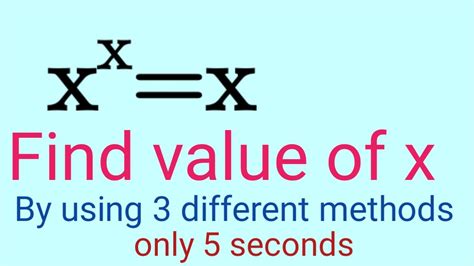 very nice algebraic equation find value of x by using 3 different method youtube