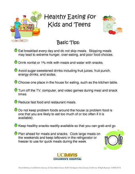 Healthy Eating Tips For Kids And Teens Healthy Eating Healthy Eating