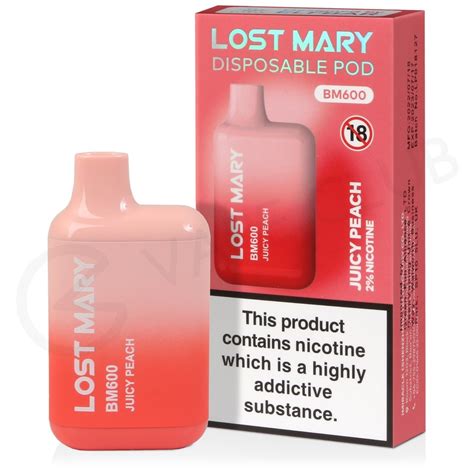 Juicy Peach Lost Mary Bm Disposable Vape