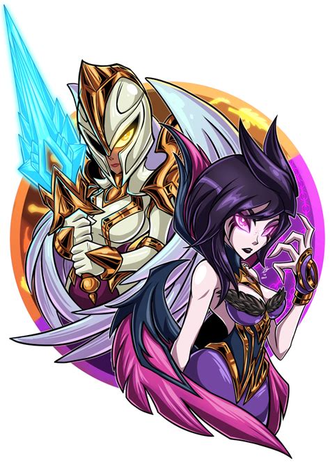 Kayle And Morgana By Kraus Illustration On Deviantart Morgana League