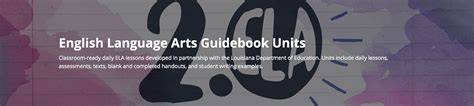 Ela Guidebook Units From The Louisiana Department Of Education By Amy