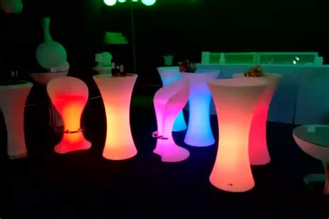 Hot Standing Glow Furniture Color Counter Table For Event Outdoor Led
