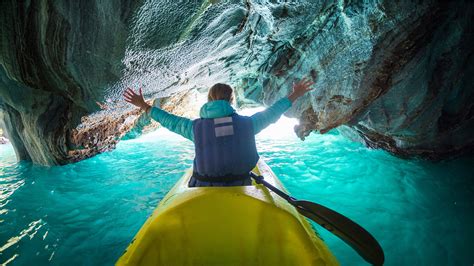 Discover These Enchanting Marble Caves In Patagonia That Can Only Be V