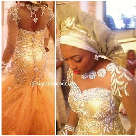 Gold Nigerian Wedding Dresses Backless Dress Formal Formal Dresses Long