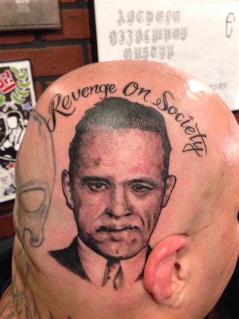 Worldwide shipping available at society6.com. john dillinger blood for blood tattoo by wes Fortier ...