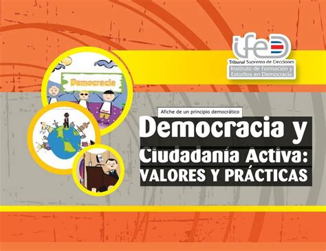 Afiche De Un Principio Democrático Democracia Y Ciudadanía Activa