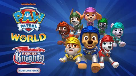 Paw Patrol World Rescue Knights Costume Pack For Nintendo Switch