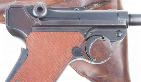 Attractive Swiss Bern M1929 Luger Red Grip Military I 300 Historic