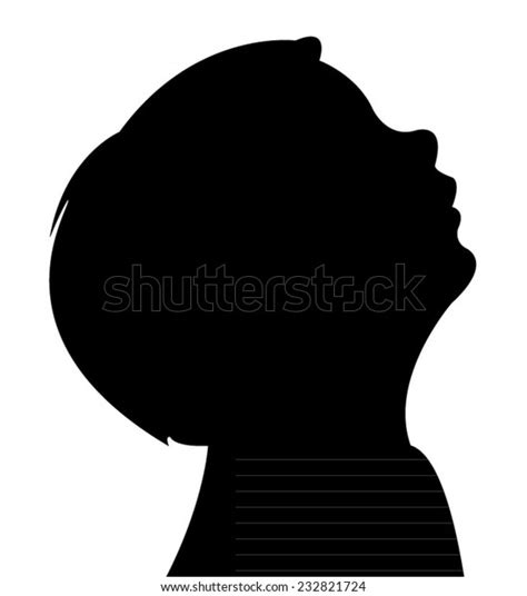 Boy Looking Silhouette Vector Stock Vector Royalty Free 232821724