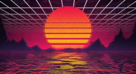 The Sun Music Star Background 80s Wallpaper Neon Vhs 80s Synth
