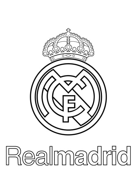 Riñones Mojado Skalk Escudo Real Madrid Colorear Sympton Locura Descarga