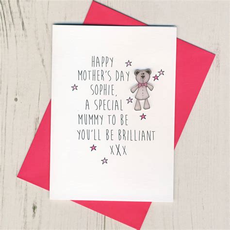 Personalised Mummy To Be Mothers Day Card By Eggbert And Daisy