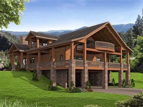 Mountainside House Plan With Walk Out Basement