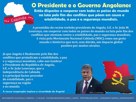 Angola Pelo Fim Dos Conflitos Que AmeaÇam A Paz Mundial Capitas Blog
