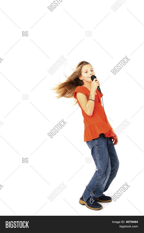 Young Girl Singing Image And Photo Free Trial Bigstock