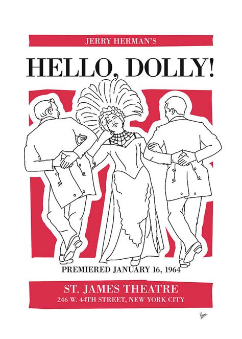No020 My Hello Dolly Musical Poster Digital Art By Chungkong Art