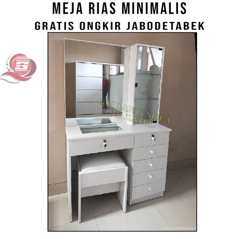 Meja Rias Minimalis Modern Putih Modern Lazada Indonesia