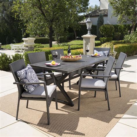 Home Depot Aluminum Outdoor Dining Sets Homestyles South Beach Gray 5