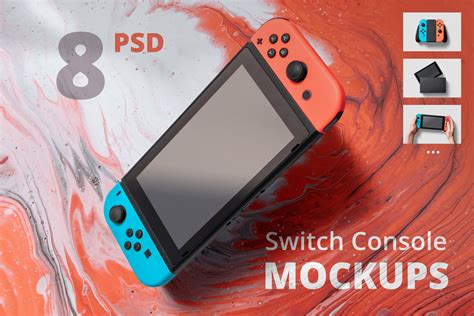 Steam 版 2020 年 8 月 7 日上架，ns 版预计今天解锁。. 任天堂Switch游戏机样机模板 8 Switch Console Mockups-变色鱼
