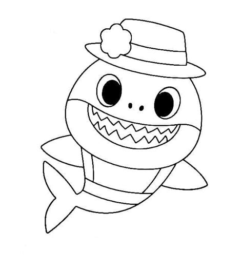 Coloriage Baby Shark 9 Dessin Gratuit à Imprimer