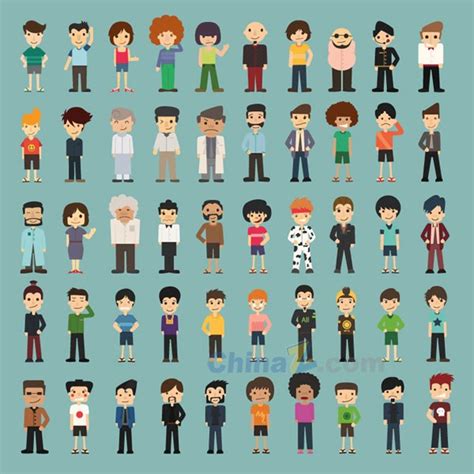 Cartoon Character Design Vector Templates For Free Download | Free Vector