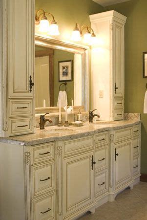 Also, you can get away with fewer inches in a smaller bathroom, even down to 16 inches. cabinets in 2019 | Bathroom, Bathroom cabinets, Beautiful ...
