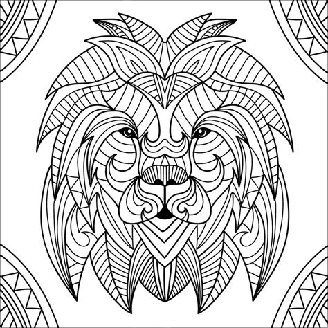 Lion Mandala Coloring Pages Coloring Pages