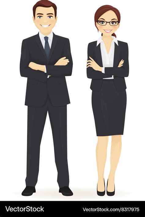 Business Man And Woman Royalty Free Vector Image