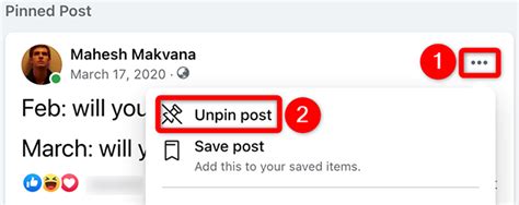 How To Pin A Post On Facebook