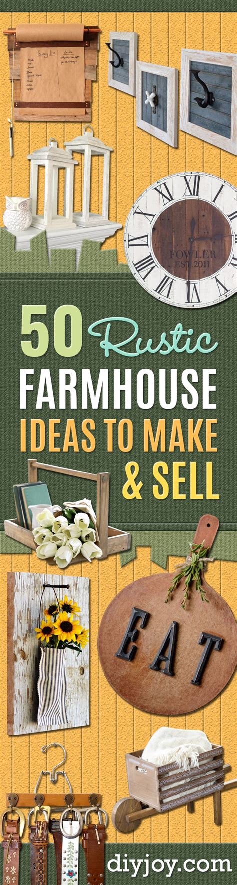 50 Rustic Diy Farmhouse Crafts To Make And Sell Rustic Crafts Rustic