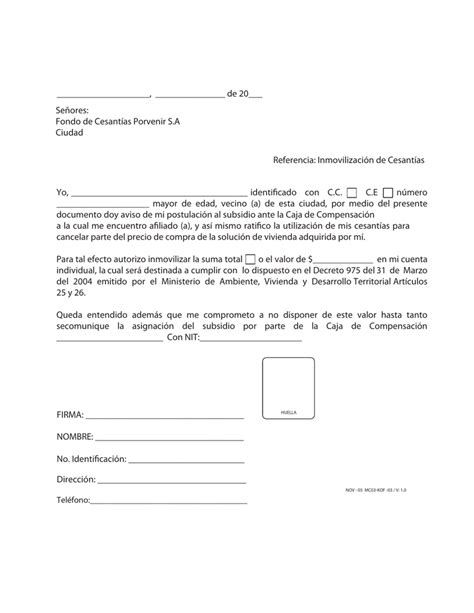 Solicitud Modelo Carta Retiro De Cesantias Por Terminacion De Contrato Pdmrea