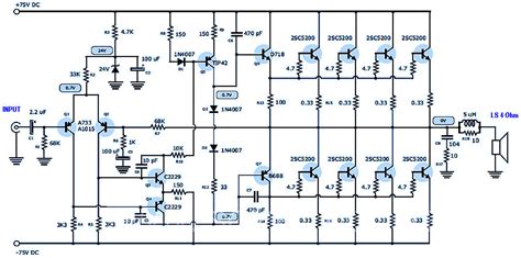 Vceo = 230 v (min). 70v amplifier Archives - Amplifier Circuit Design