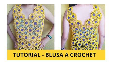Hermosa Blusa De Flores A Crochet Tutorial Paso A Paso Youtube