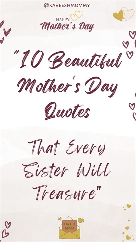 25 Heartfelt Mothers Day Quotes For Sisters Celebrating Sisterhood