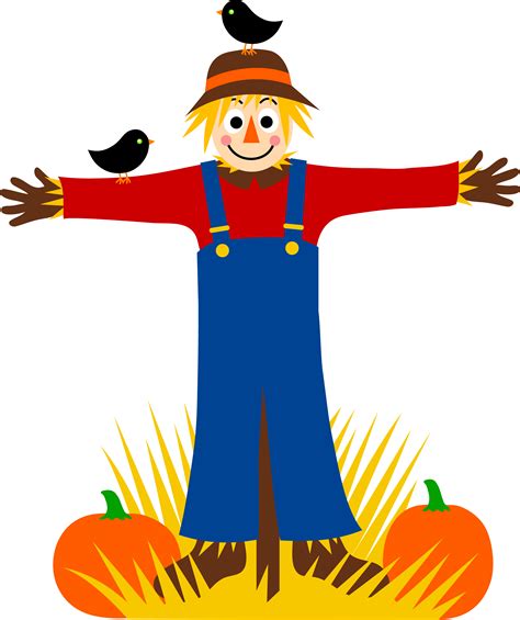 Happy Scarecrow Clipart Clipart Best