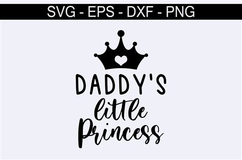 daddy s little princess svg graphic by t shirt world · creative fabrica
