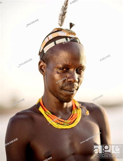 Portrait Of Tuta By The Omo River Dassanech Tribe Rate Village Omorate Omo Valley Ethiopia
