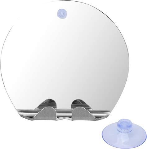 Fogless Bathroom Shaving Mirror Round Shape Fogless Shower Mirror With Razor Hook