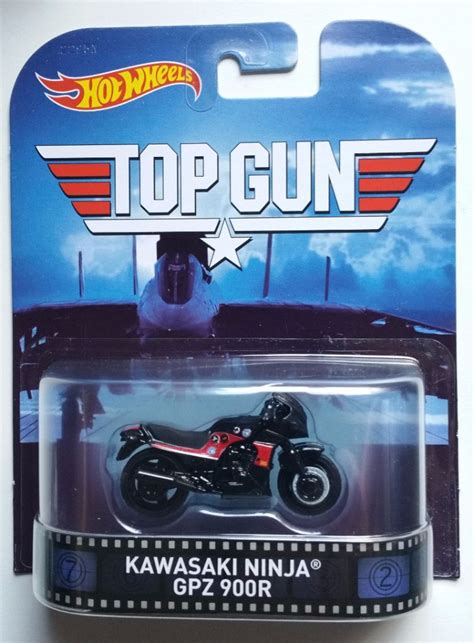 Top Gun Kawasaki Ninja Gpz 900r Hotwheels Retro Entertainment