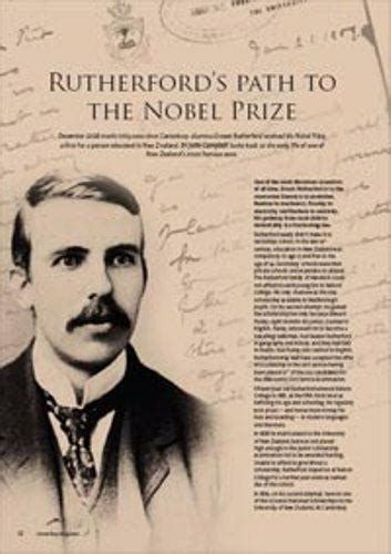 In 1908 Rutherford Won A Nobel Prize