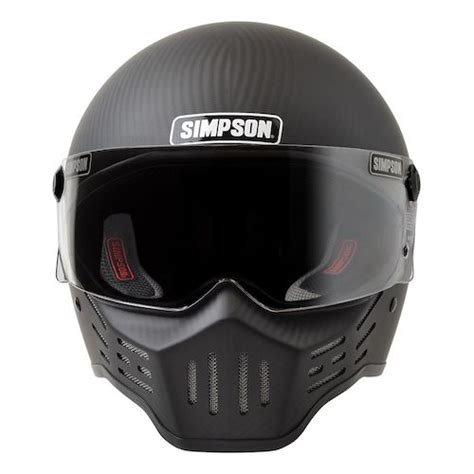Carbon fiber motorcycle helmets are often considered the holy grail of motorcycle gear due to the weight reduction and tensile strength that come natural to the synthetics used in its creation. Simpson M30 Bandit Carbon Helmet - RevZilla